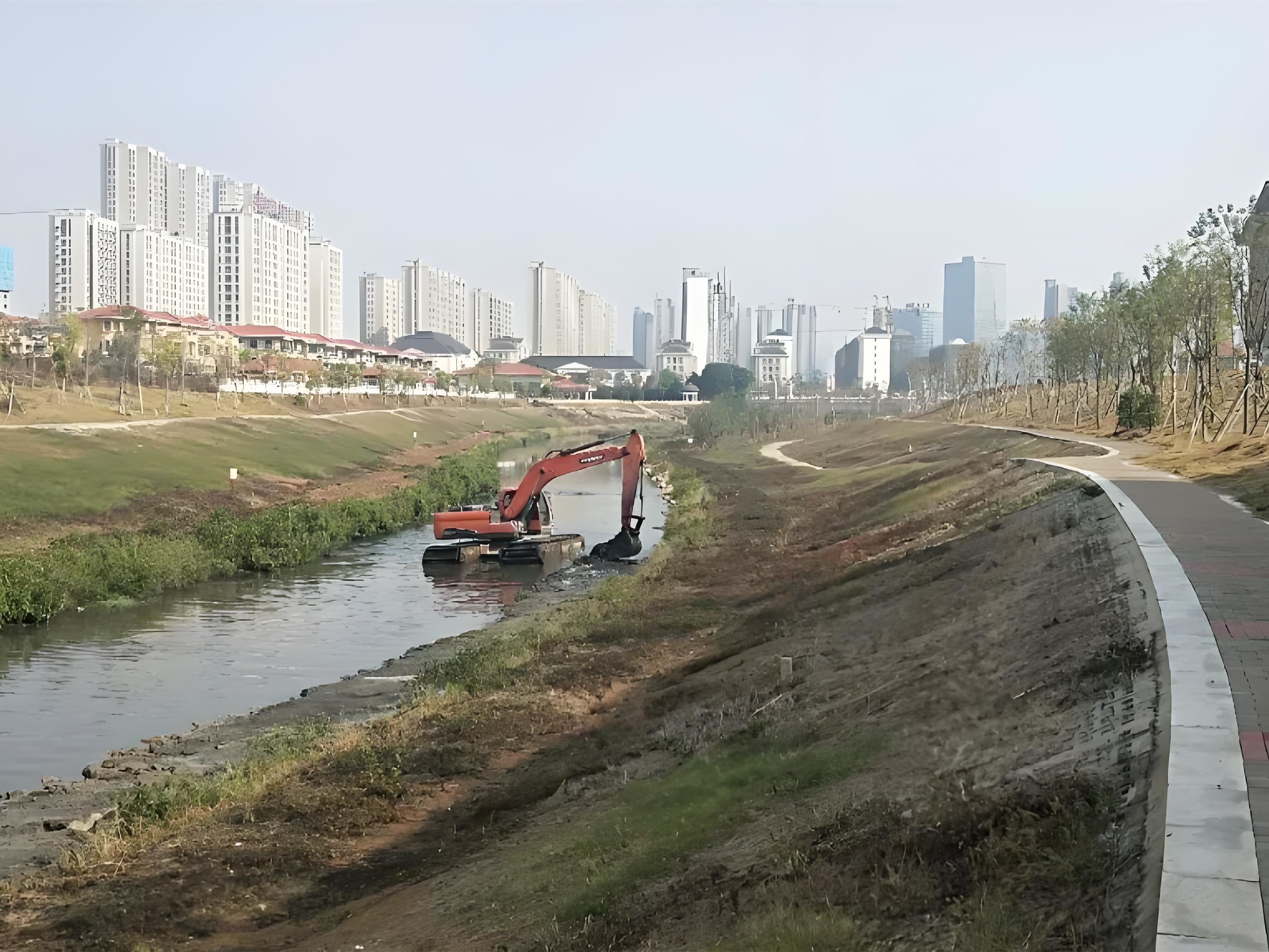 上海青浦區(qū)挖機清淤施工隊-沼澤地清淤后如何防止再次淤積？