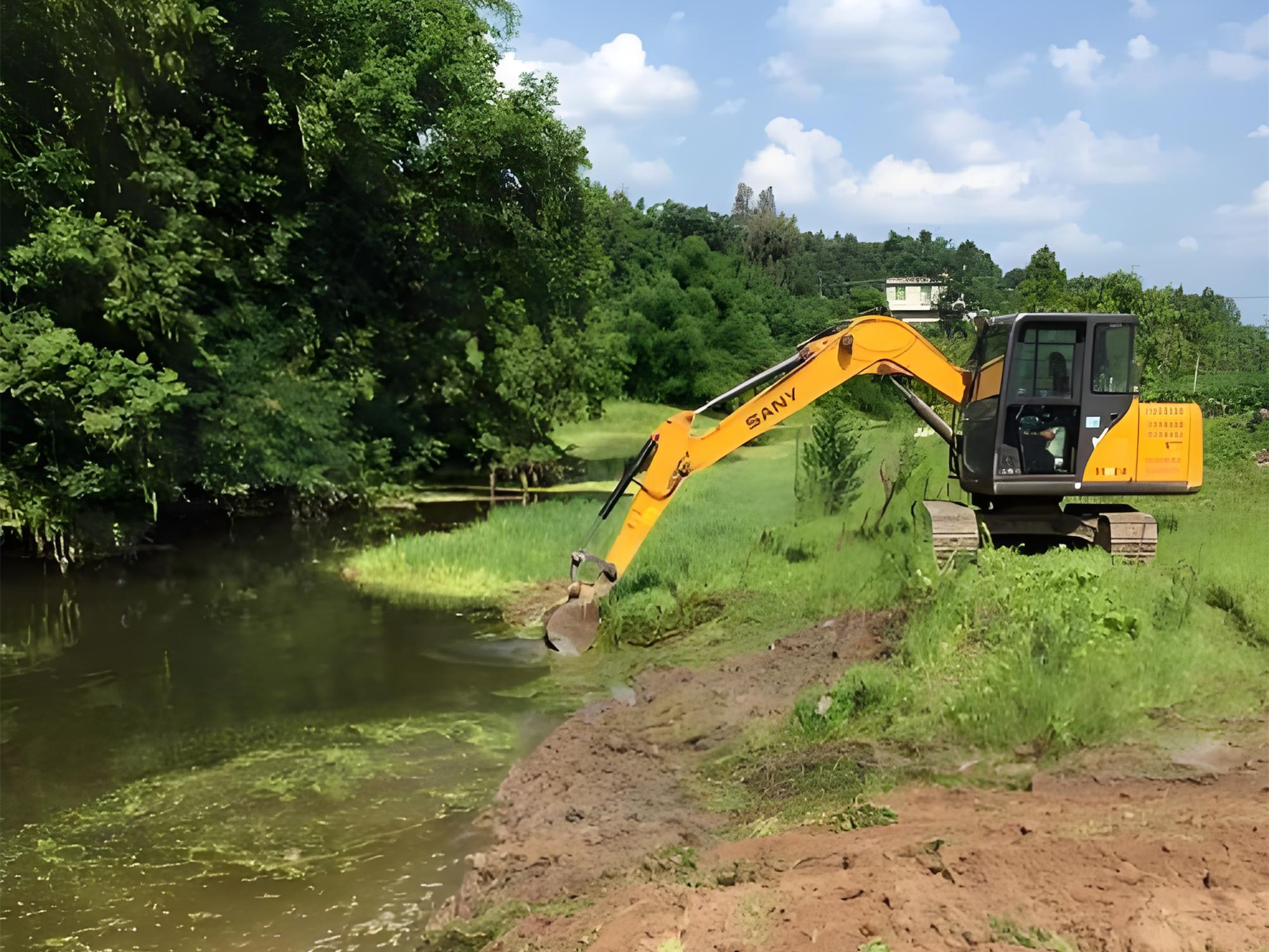 北京朝陽區(qū)水上挖機清淤隊-水庫清淤的最佳施工時段是什么時候？