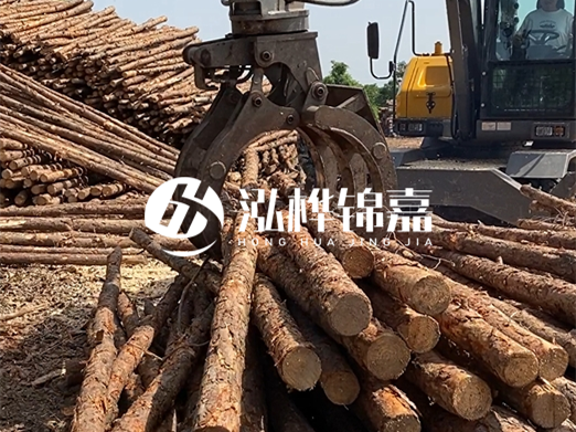 松木樁批發(fā)廠家泓樺錦嘉-松木樁樁尖為什么要削成三棱錐？